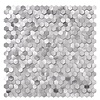 Geborsteld MINI Hexagon Zilver - Zelfklevend Mozaiek 308x298x4mm