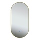 Oppio ELLIPS - 50x100 CM ( GOUD ) Toilet / Badkamerspiegel met verlichting