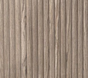 Oppio RONDE LATTEN - WALNOOT Eiken akoestische wand panelen lattenwand met Vilt