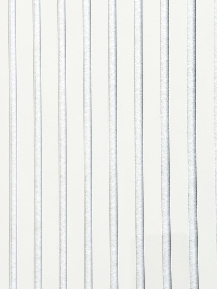 Oppio €25 PER PANEEL - 260x60 cm Wit Akoestische wand panelen lattenwand met Witte Vilt