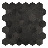 Oppio XL Antraciet Leisteen HEXAGON - Zelfklevend Mozaïek  290x288mm