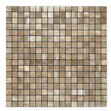 Oppio Geborsteld MINI blokjes Bronce - Zelfklevend Mozaiek 265x265x4mm