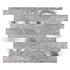 Grijs-Zilver Natuursteen ALU Wildverband - Zelfklevend Mozaiek 303x298x4mm