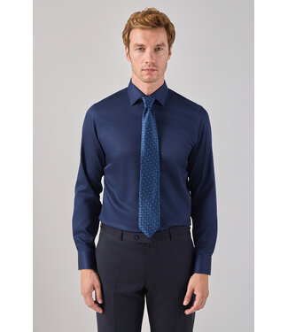 Actual Amsterdam OVERHEMD NON IRON SATIN 25-001 NAVY