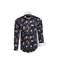 Actual Amsterdam OVERHEMD SATIN PRINT 25-035 NAVY