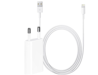iPhone USB 5 watt adapter + 2 meter USB kabel