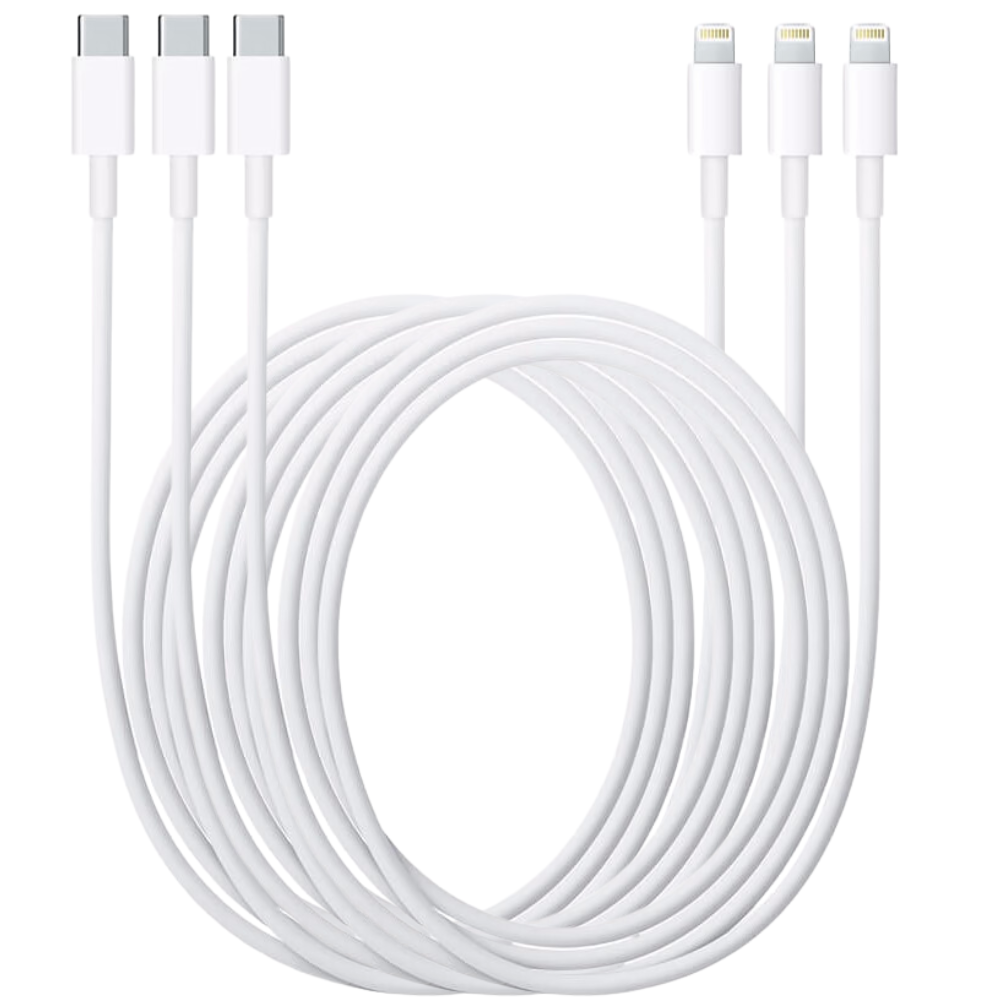 3x câble iPhone USB-C vers Lightning 2 mètres
