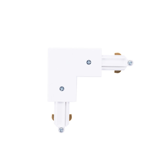 Ledvion Track Light Connector - L Shape - Left - White - Single Circuit