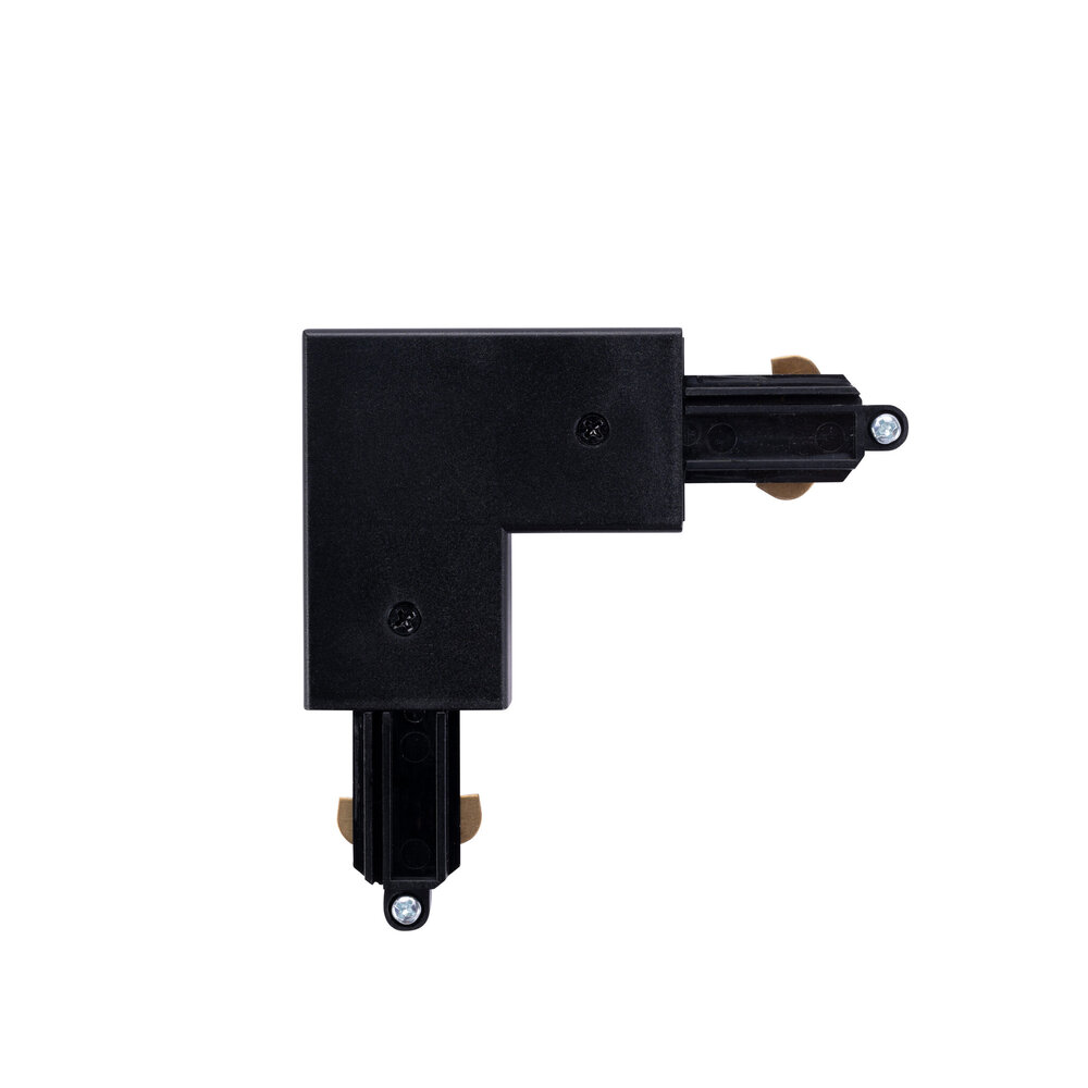 Ledvion Track Light Connector - L Shape - Left - Black - Single Circuit