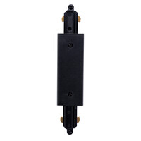 Ledvion Track Light Connector - Middle Connector with Power Supply - Black - Single Circuit