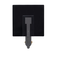 Ledvion Track Light Power Connector with Cover Plate - Black - Single Circuit