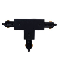 Ledvion Track Light Connector - T Shape - Right 2 - Black - Single Circuit