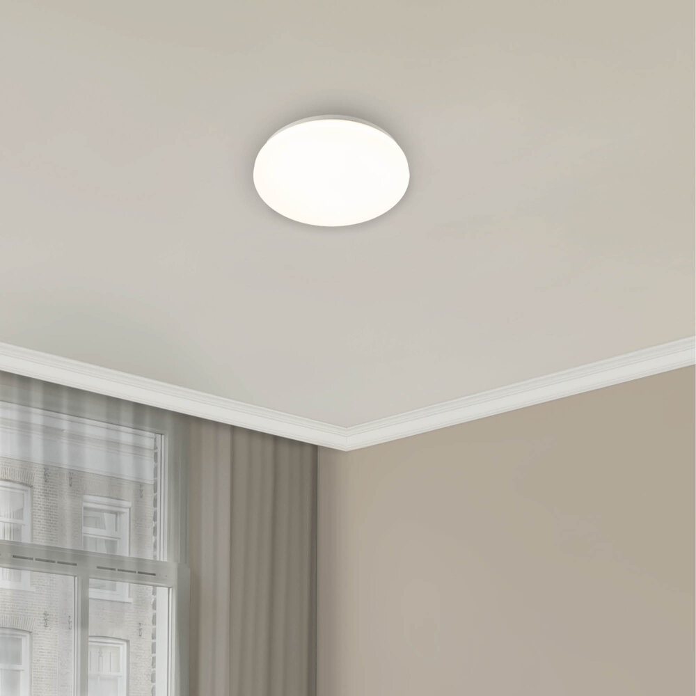 Ledvion LED Ceiling Light - 24W - Ø315mm - 3000K - Warm White - Flush Mount - Round - White