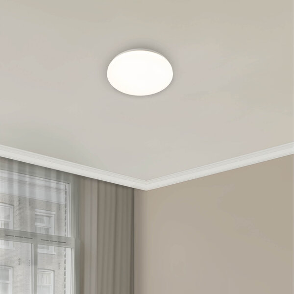 Ledvion LED Ceiling Light - 24W - Ø315mm - 3000K - Warm White - Flush Mount - Round - White