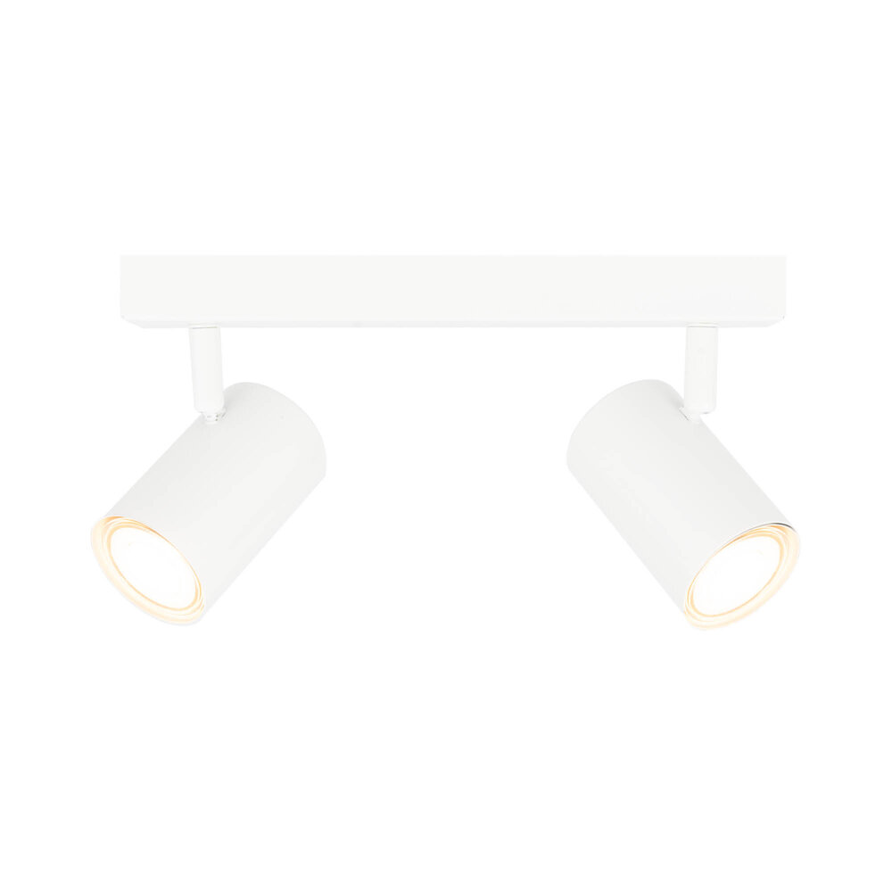 Ledvion LED Ceiling Spotlight With 2 Lights - GU10 - Dimmable - Adjustable - White - Rectangular