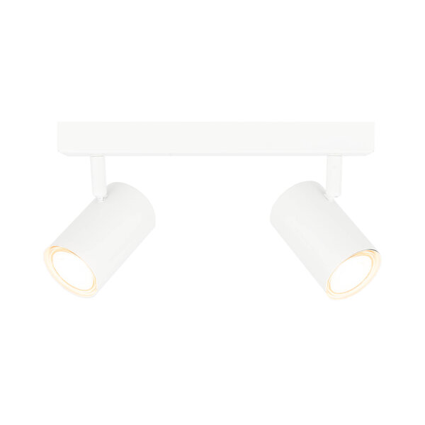 Ledvion LED Ceiling Spotlight With 2 Lights - GU10 - Dimmable - Adjustable - White - Rectangular