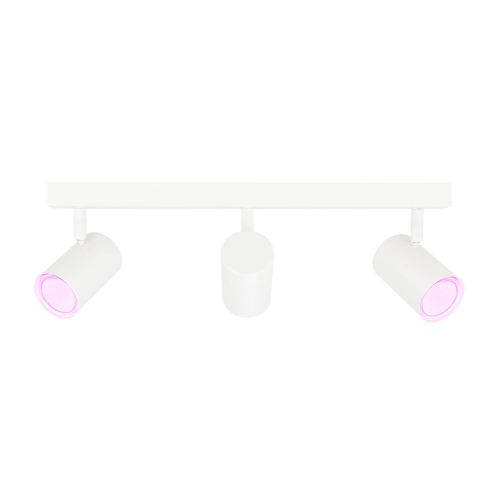 Ledvion Smart LED Ceiling Spotlight With 3 Lights - 4.9W - RGB+CCT - Dimmable - Adjustable - White - Rectangular