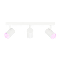 Ledvion Smart LED Ceiling Spotlight With 3 Lights - 4.9W - RGB+CCT - Dimmable - Adjustable - White - Rectangular