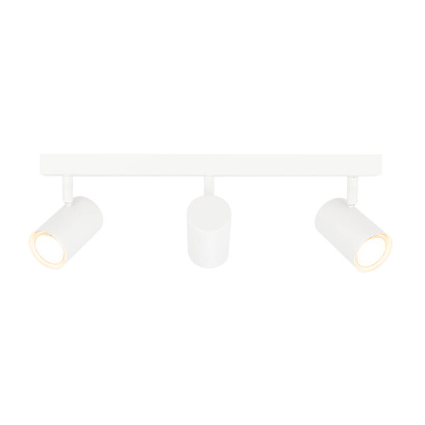 Ledvion LED Ceiling Spotlight With 3 Lights - GU10 - Dimmable - Adjustable - White - Rectangular