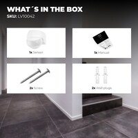 Ledvion White Surface Mounted Motion Sensor 180° With Dusk to dawn Switch 12m range