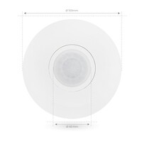Ledvion White Surface Mounted Motion Sensor 360° With Dusk to dawn Switch 8m range