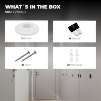 Ledvion White Surface Mounted Motion Sensor 360° With Dusk to dawn Switch 8m range