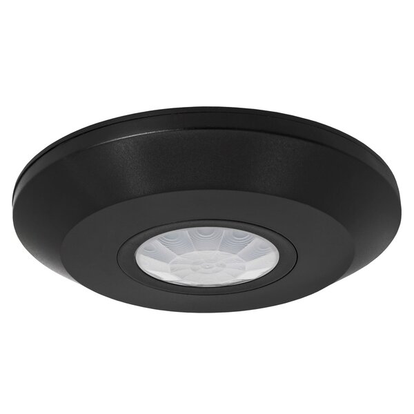 Ledvion Black Surface-mounted Motion Sensor 360° With Dusk to dawn Switch 8m range