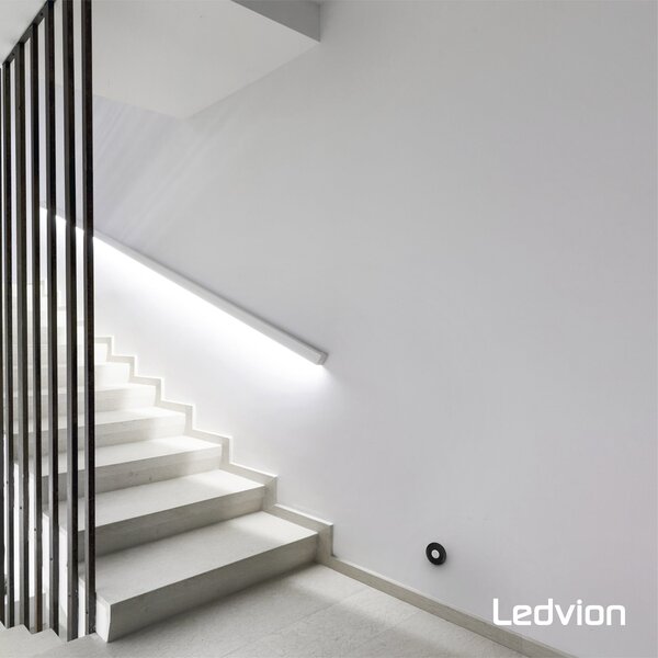 Ledvion Black Surface-mounted Motion Sensor 360° With Dusk to dawn Switch 8m range