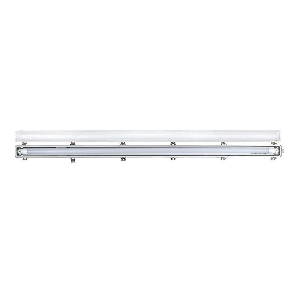 Ledvion 4ft LED Batten - 12W - 6500K - Daylight - T8 Fixture - IP65 - Linkable - Single - Non Corrosive