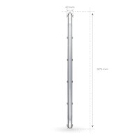 Ledvion 4ft LED Batten - 12W - 6500K - Daylight - T8 Fixture - IP65 - Linkable - Single - Non Corrosive