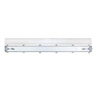 Ledvion 4ft LED Batten - T8 Fixture - IP65 - Linkable - Twin - Non Corrosive - Suitable for 2x LED Tube