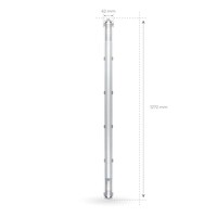 Ledvion 4ft LED Batten - T8 Fixture - IP65 - Linkable - Single - Non Corrosive - Suitable for 1x LED Tube
