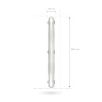 Ledvion 2ft LED Batten with PIR Sensor - 6.3W - 4000K - Cool White - T8 Fixture - IP65 - Single - Non Corrosive