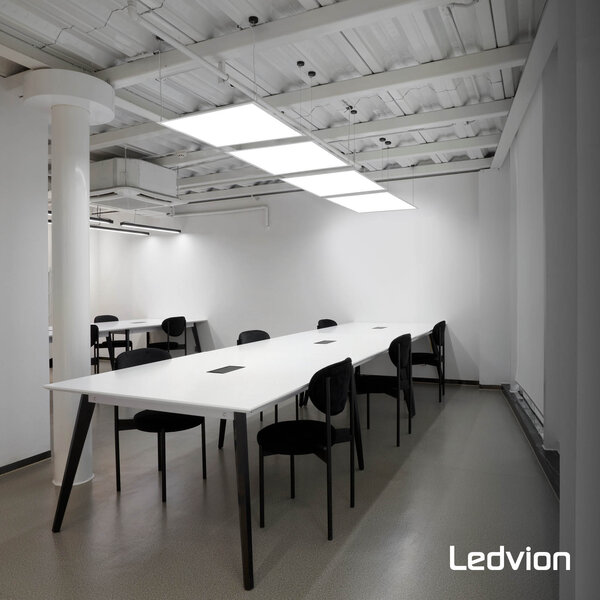 Ledvion 6x LED Panel 60x60 - UGR <19 - 24W - 210 Lm/W - 4000K - 5 Year Warranty - Energy Class A