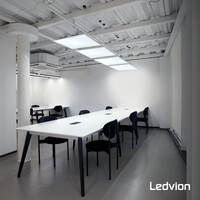 Ledvion 6x LED Panel 60x60 - UGR <19 - 24W - 210 Lm/W - 6500K - 5 Year Warranty - Energy Class A