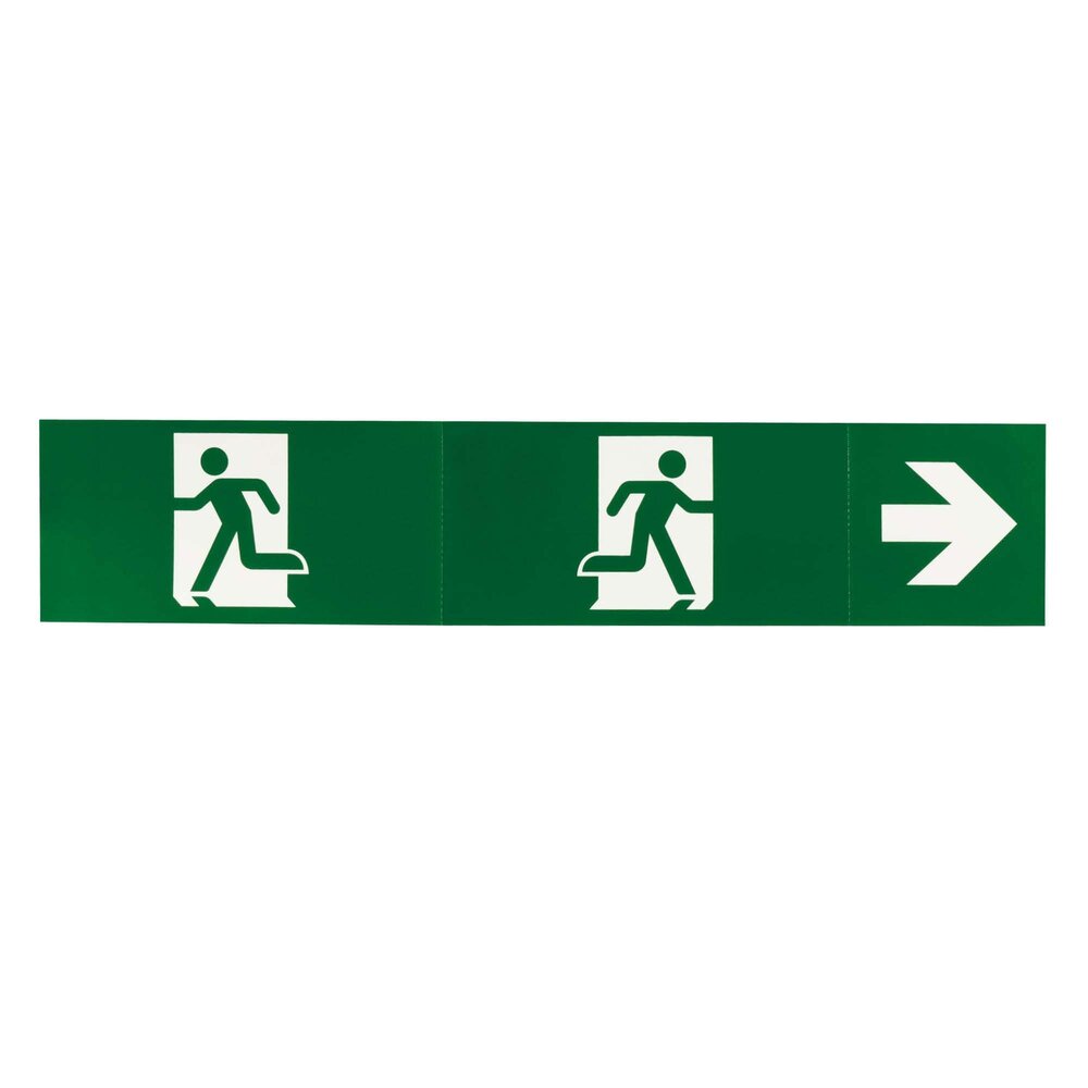 Ledvion 3-in-1 Stickers for LED Emergency Light - Fire Exit Sign - Model LVE10001