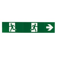 Ledvion 3-in-1 Stickers for LED Emergency Light - Fire Exit Sign - Model LVE10001