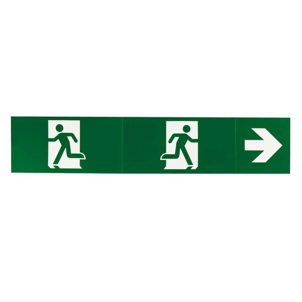 Ledvion 3-in-1 Stickers for LED Emergency Light - Fire Exit Sign - Model LVE10001