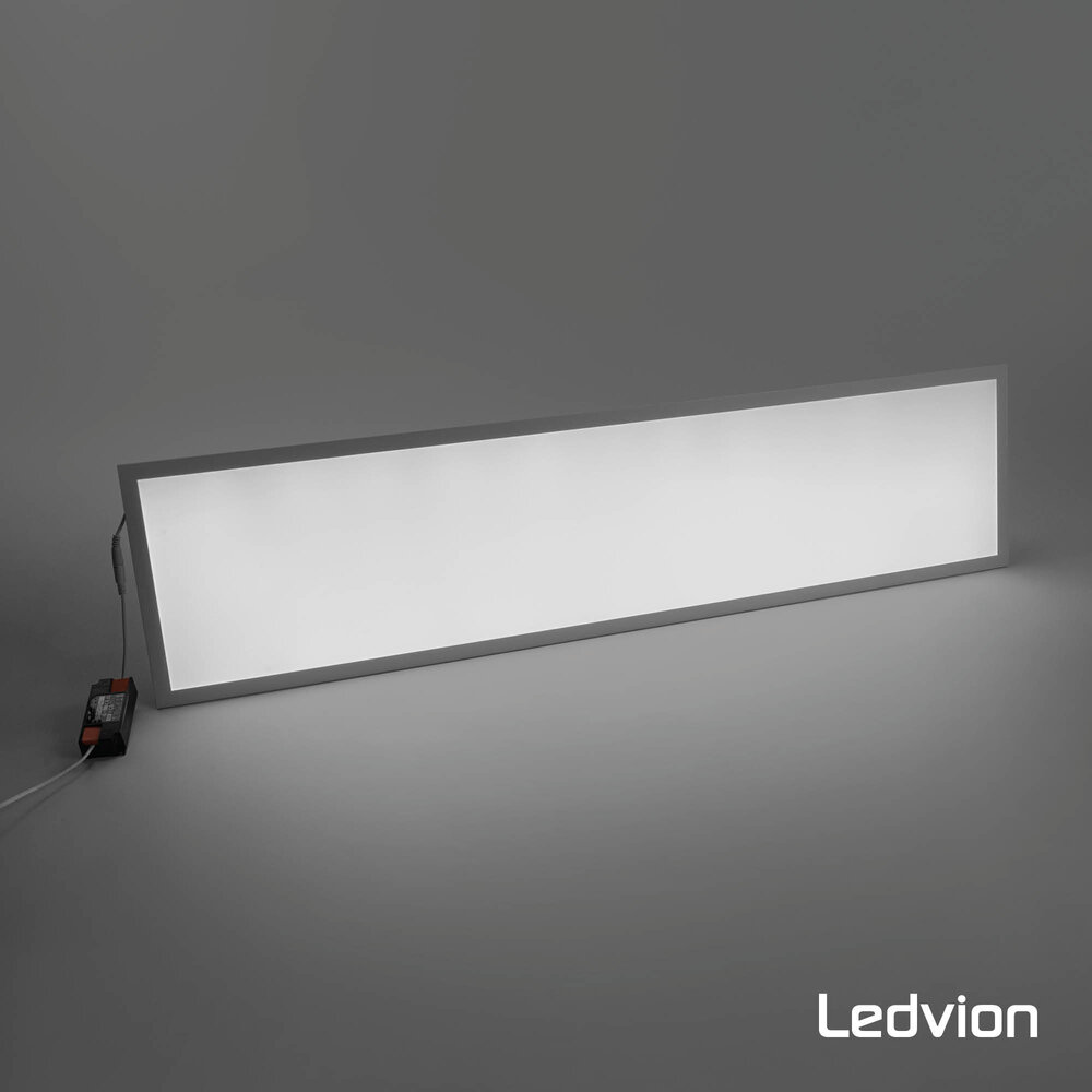 Ledvion LED Panel 120x30 - UGR <19 - 24W - 210 Lm/W - 4000K - 5 Year Warranty - Energy Class A
