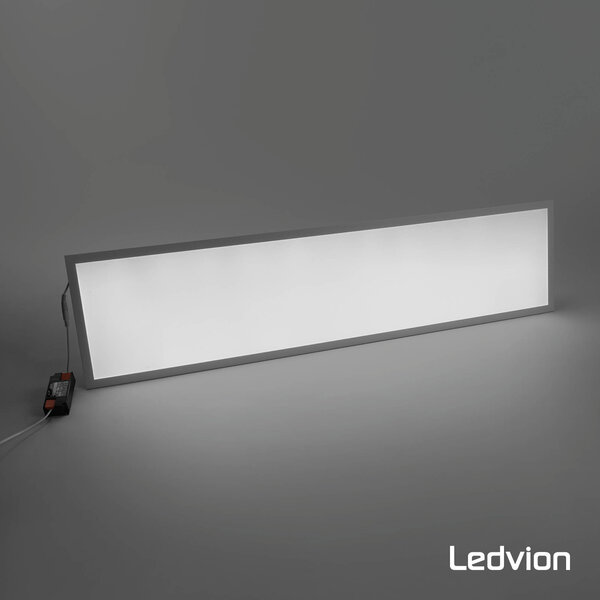 Ledvion LED Panel 120x30 - UGR <19 - 24W - 210 Lm/W - 4000K - 5 Year Warranty - Energy Class A