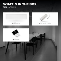 Ledvion LED Panel 120x30 - UGR <19 - 24W - 210 Lm/W - 6500K - 5 Year Warranty - Energy Class A
