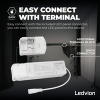 Ledvion Lumileds LED Panel 30x120 - 36W - 3000K - 117 lm/W - UGR <22 - 5 Year Warranty