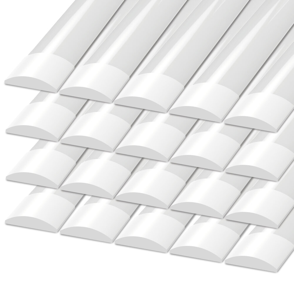 Ledvion 20x 2ft LED Batten - Samsung LED - 15W - 2100lm - 6500K - Daylight - Twin - Slimline - 5 Year Warranty