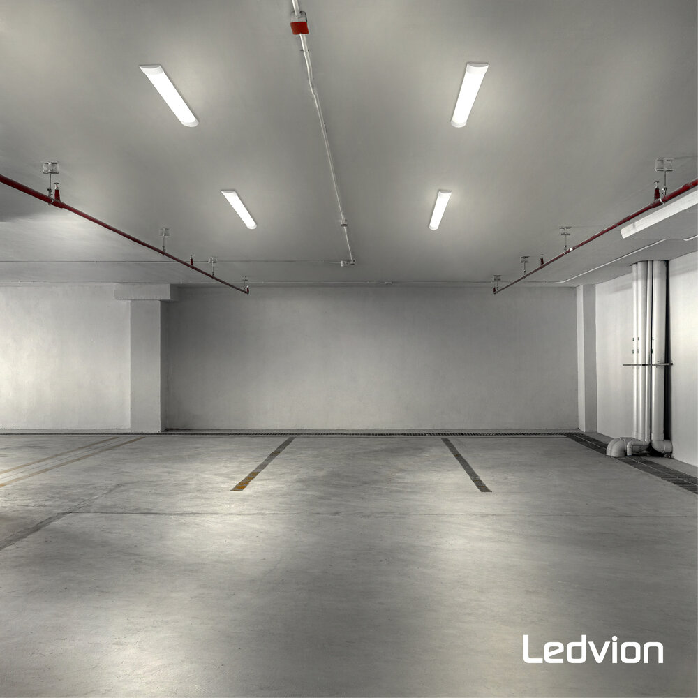 Ledvion 20x 2ft LED Batten - Samsung LED - 15W - 2100lm - 4000K - Cool White - Twin - Slimline - 5 Year Warranty