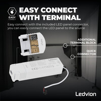 Ledvion 6x Lumileds LED Panel 30x120 - 36W - 4000K - 125 lm/W - UGR <22 - 5 Years Warranty