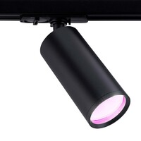 Ledvion 1m Smart LED Track Lighting - 4 Track Spotlights - 4.9W - RGB+CCT - Dimmable - Black - Single Circuit