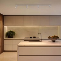 Ledvion 2m Smart LED Track Lighting - 4 Track Spotlights - 4.9W - RGB+CCT - Dimmable - White - Single Circuit