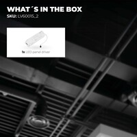 Ledvion LED Driver Dimmable for LED Panels 0-10V - Suitable for LV60001_2 to LV60006_2