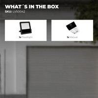 Ledvion LED Floodlight 100W – Philips Lumileds - 4000K - 14.000 Lumen – Asymmetrical - 5 Year warranty