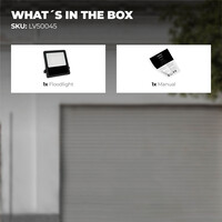 Ledvion LED Floodlight 150W – Philips Lumileds - 6000K - 21.000 Lumen – Asymmetrical - 5 Year warranty